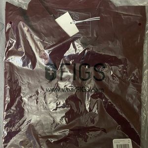 Figs Brand New Rafaela Scrum Top- Burgundy XL